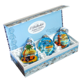 Coastal Mercury Glass Ornaments Set of 3 by G. DeBrekht - Coastal Holiday Decor - 770104S3