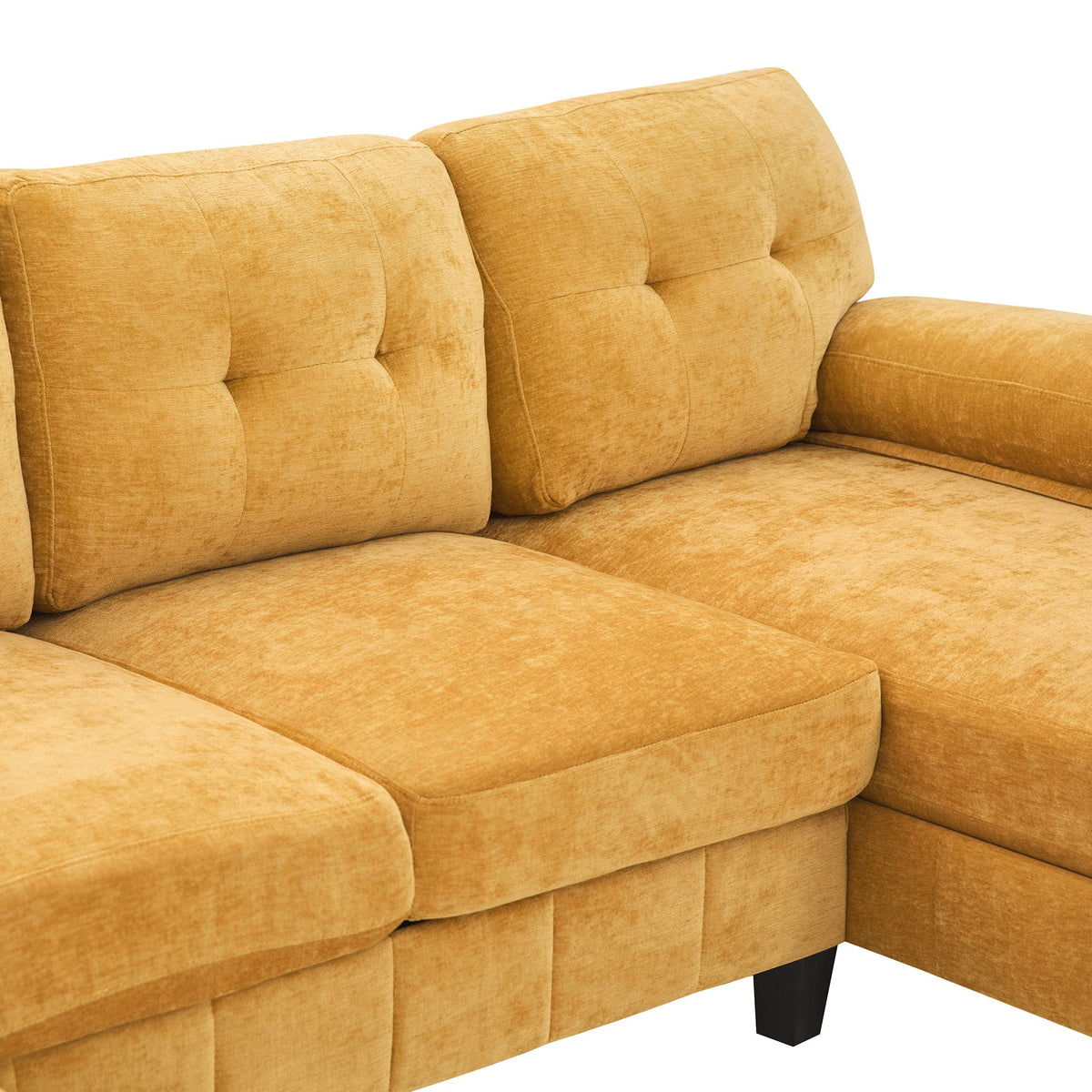 U-Shaped Sectional Sofa 103.5" Fabric Couch With Dual Chaise Lounges, Storage Pockets, Armrest Pillows