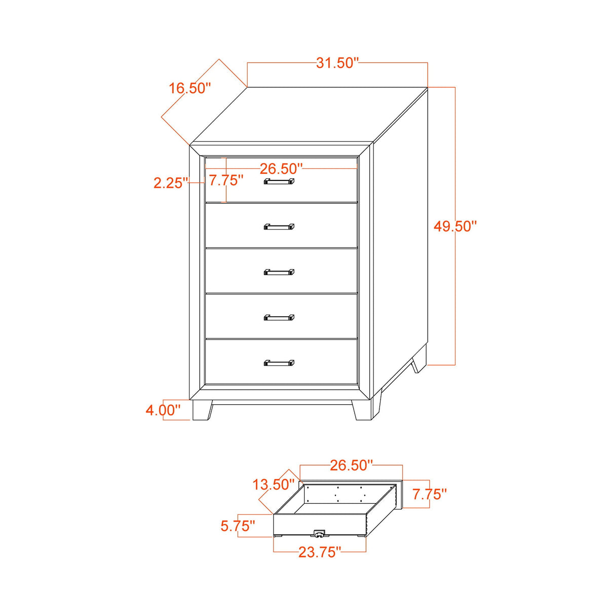 Urban - 5 Piece Set With Bookcase