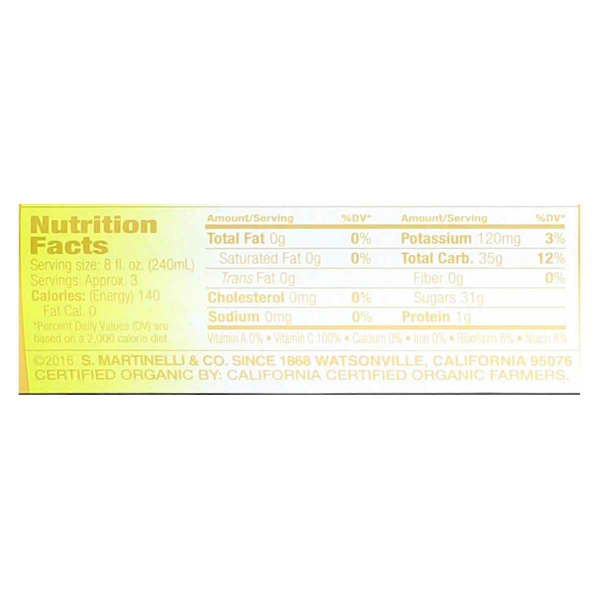 Martinelli's Organic Sparkling Cider, Case of 12, 25.4 Fluid Ounce Bottles