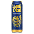 Liquid Death Killer Cola Sparkling Mountain Water, Case of 12, 19.2 Fluid Ounce Cans