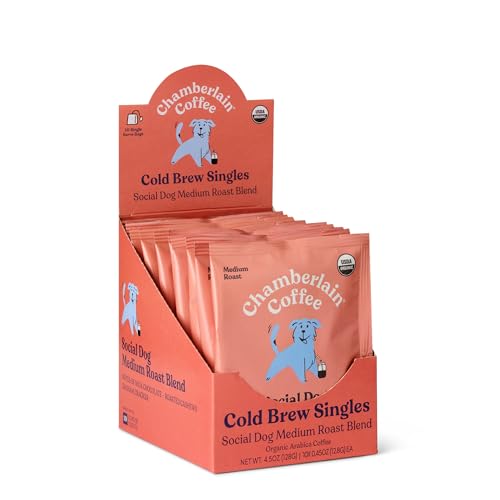 Chamberlain Coffee Organic Social Dog Coffee, Case of 6, 4.5 oz