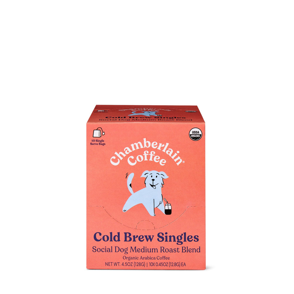 Chamberlain Coffee Organic Social Dog Coffee, Case of 6, 4.5 oz