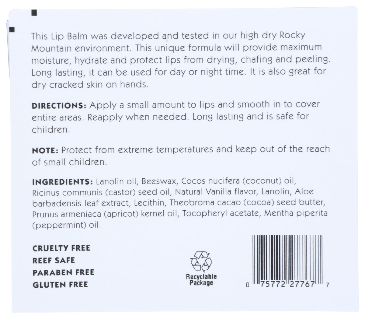 Mountain Ocean Day and Night Lip Balm, Case of 12, 0.165 oz