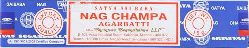Sai Baba Nag Champa Agarbatti Incense, Case of 12, 15 g