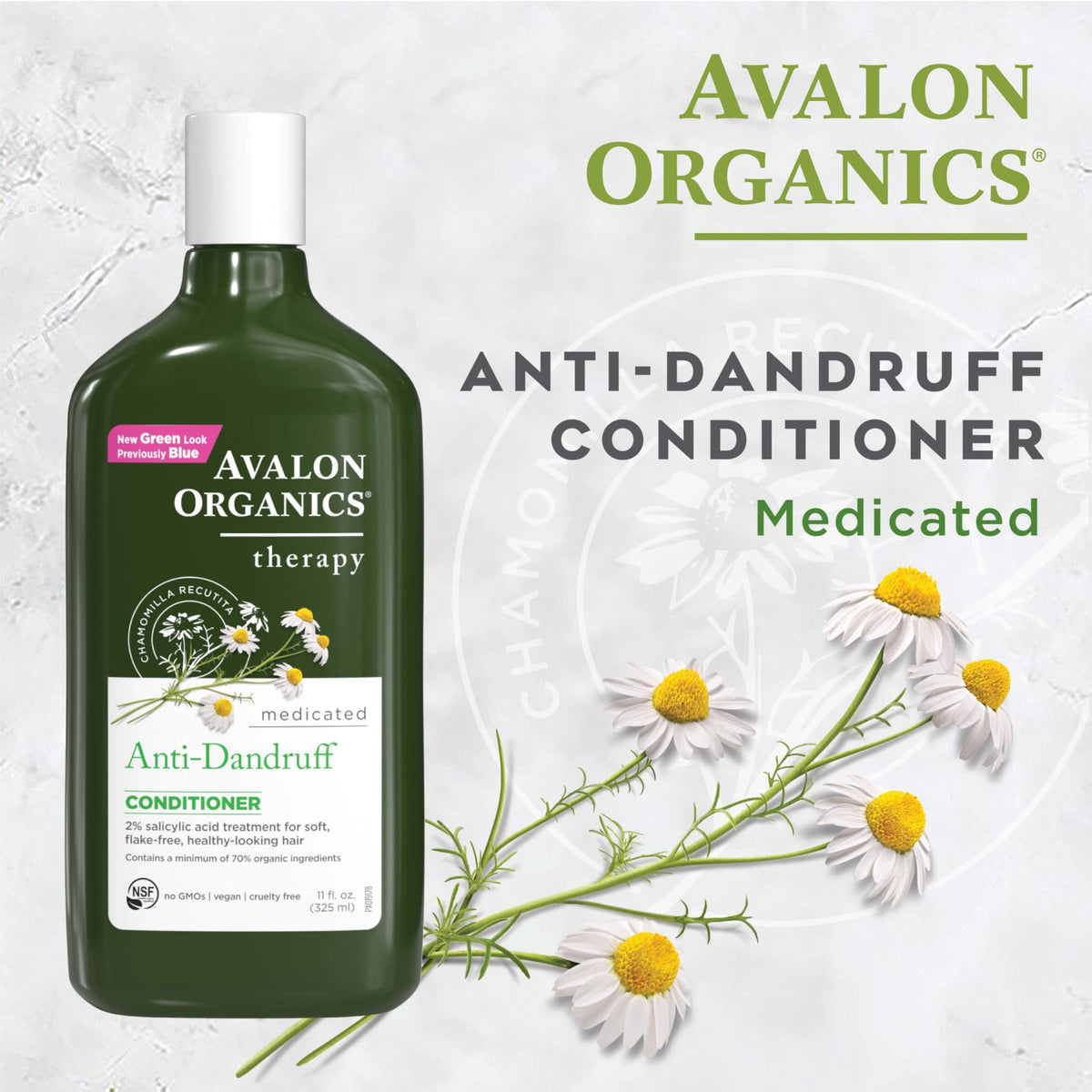Avalon Organics Organic Anti-Dandruff Conditioner, 11 Fl Oz