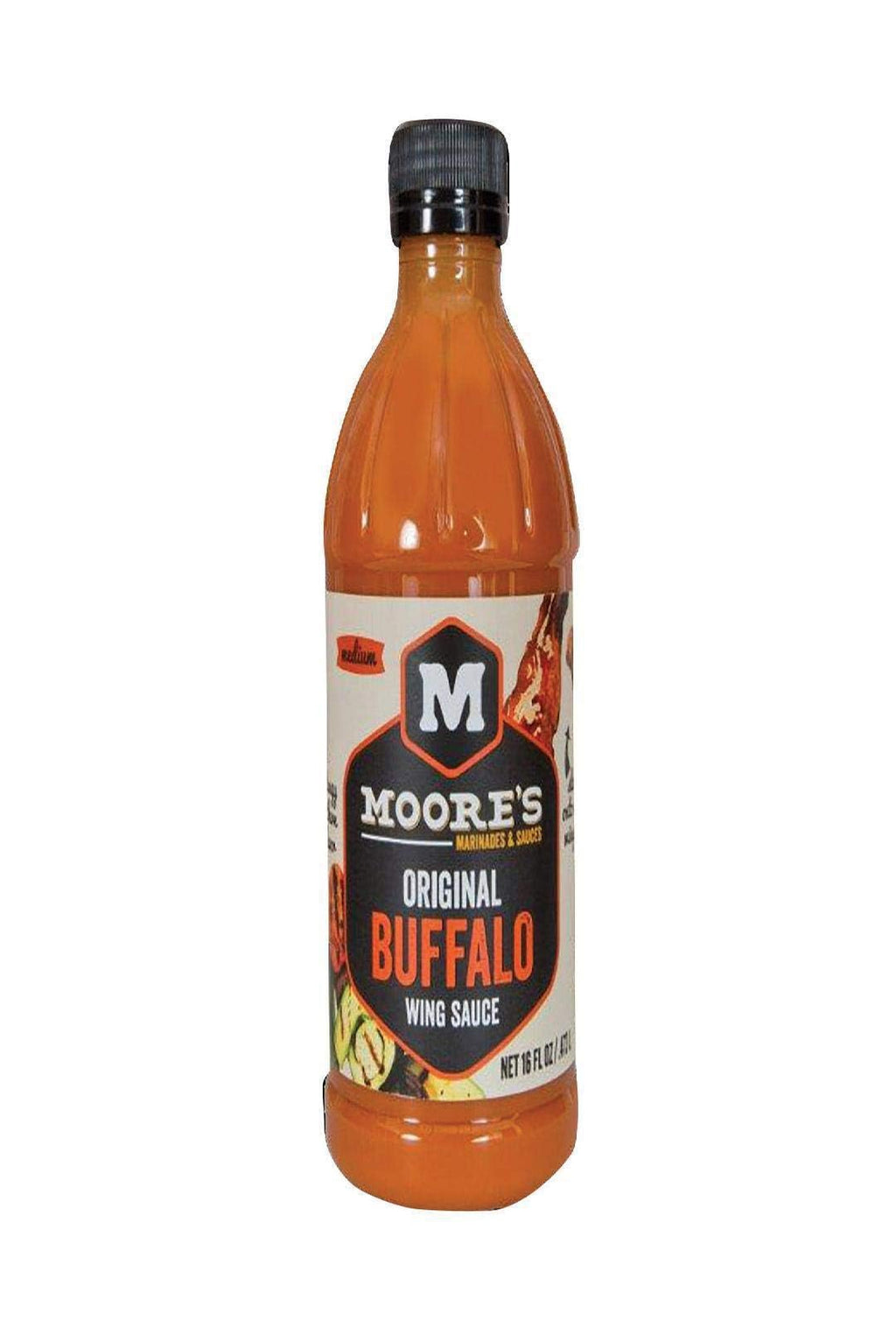 Moore's Original Buffalo Wing Sauce, Case of 6, 16 Fluid Ounce