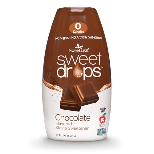 SweetLeaf Chocolate Sweet Drops Liquid Stevia Sweetener, Case of 12, 1.7 Fluid Ounce