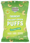 Chasin' Dreams Farm Ancient Grain Puffs Sour Cream and Onion, Case of 6, 4 Ounce