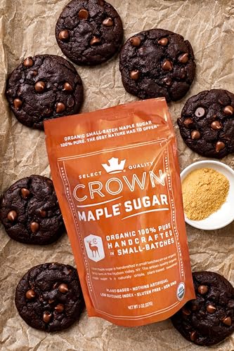 Crown Maple Organic Maple Sugar, Case of 6, 8 Ounce Packages