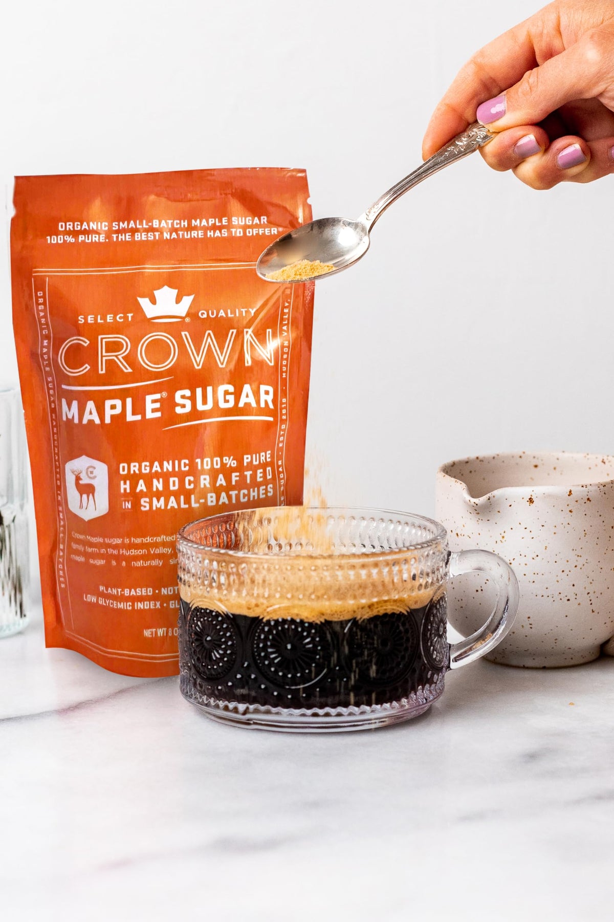 Crown Maple Organic Maple Sugar, Case of 6, 8 Ounce Packages