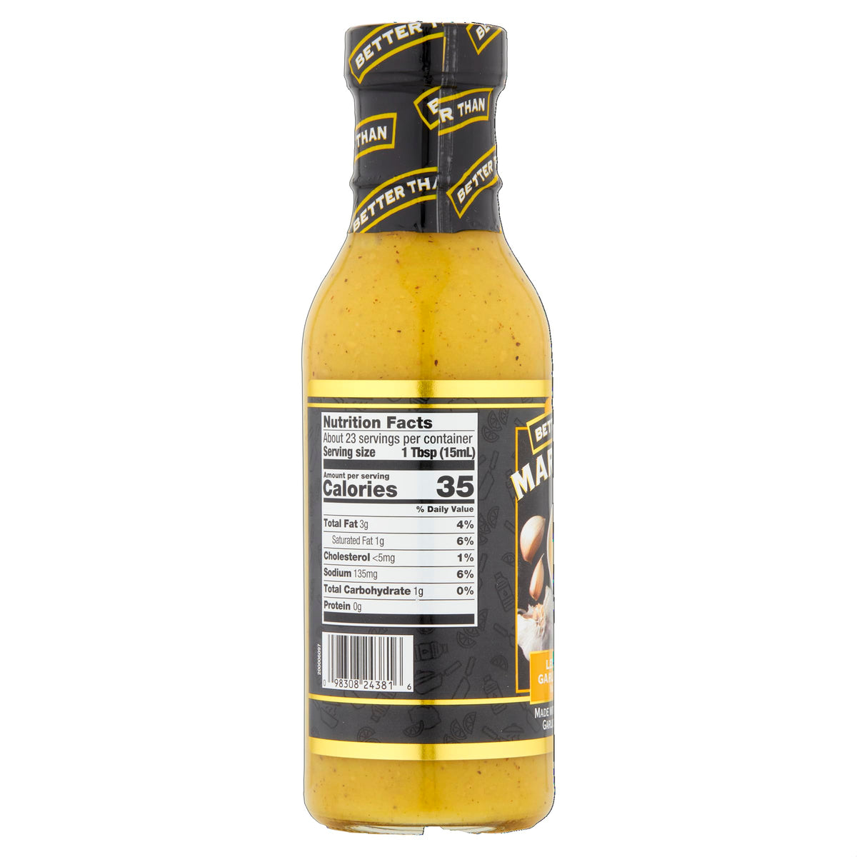 Better Than Marinade Lemon Garlic Butter Marinade, Case of 6, 11.5 Fluid Ounce Bottles