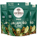 Nichols Farms No Shell Pistachios Jalapeno Lime, Case of 12, 6 oz