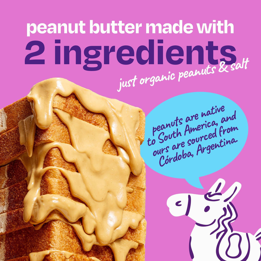 One Trick Pony Organic Smooth Peanut Butter Packs, Case of 4, 10 Count, 1.15 Ounces Each