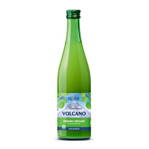 Volcano Bursts Organic Lime Juice, Case of 12, 16.9 fl oz