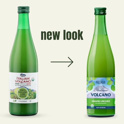 Volcano Bursts Organic Lime Juice, Case of 12, 16.9 fl oz