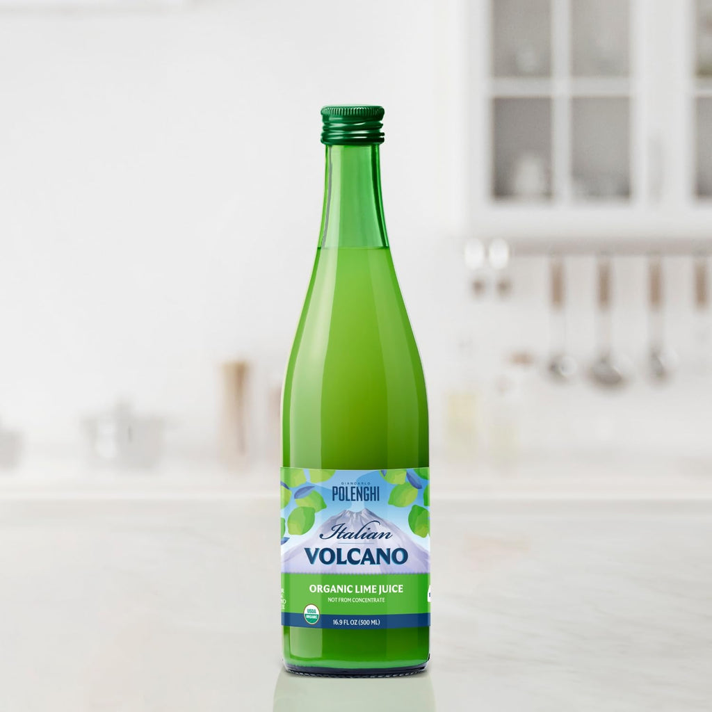 Volcano Bursts Organic Lime Juice, Case of 12, 16.9 fl oz
