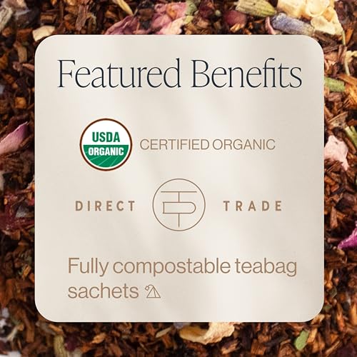 Rishi Organic Hibiscus Green Tea, Case of 6, 15 Count