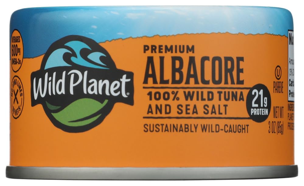 Wild Planet Wild Albacore Tuna, Case of 12, 3 Ounce Cans