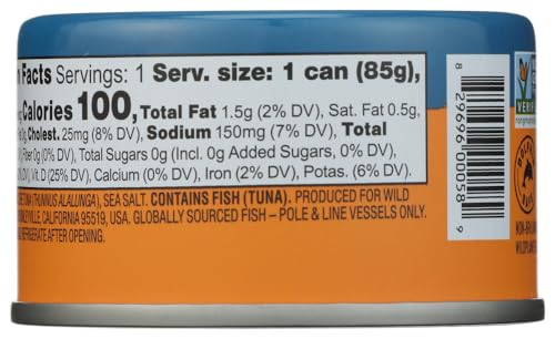 Wild Planet Wild Albacore Tuna, Case of 12, 3 Ounce Cans