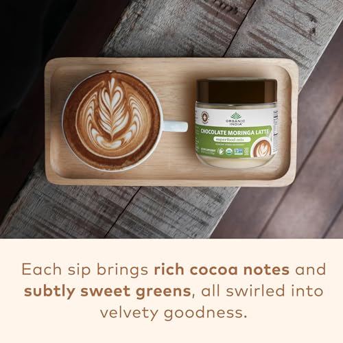 Organic India Chocolate Moringa Latte Superfood Mix, 3.52 Ounces