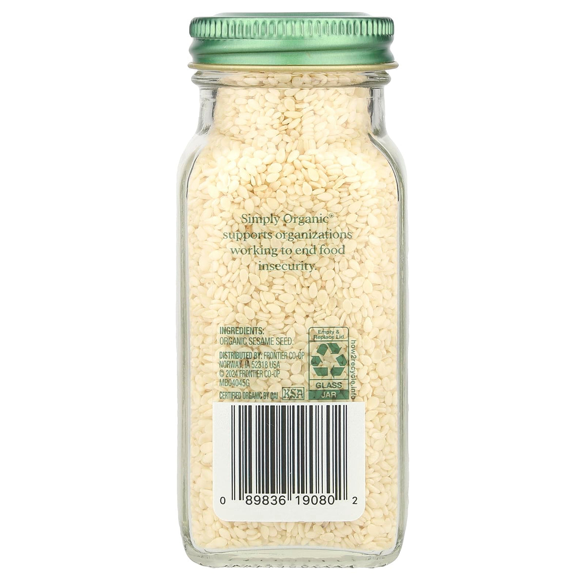 Simply Organic Organic Sesame Seed, Case of 6, 2.82 Ounces Each