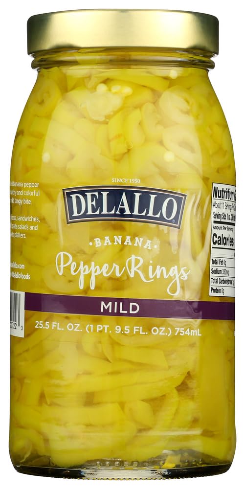 DeLallo Pepper Rings, Case of 6, 25.5 oz