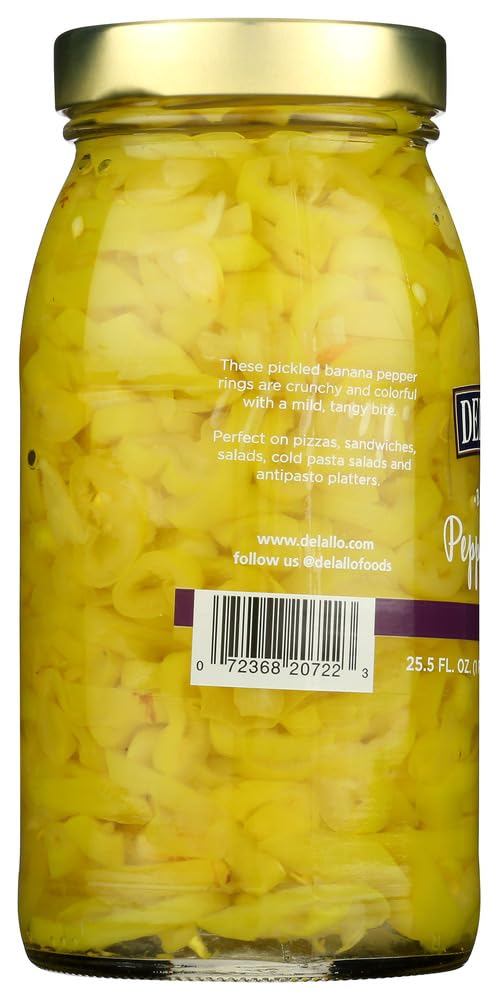 DeLallo Pepper Rings, Case of 6, 25.5 oz