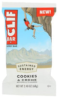 CLIF Bar Cookies & Creme Energy Bars, Case of 12, 2.4 oz