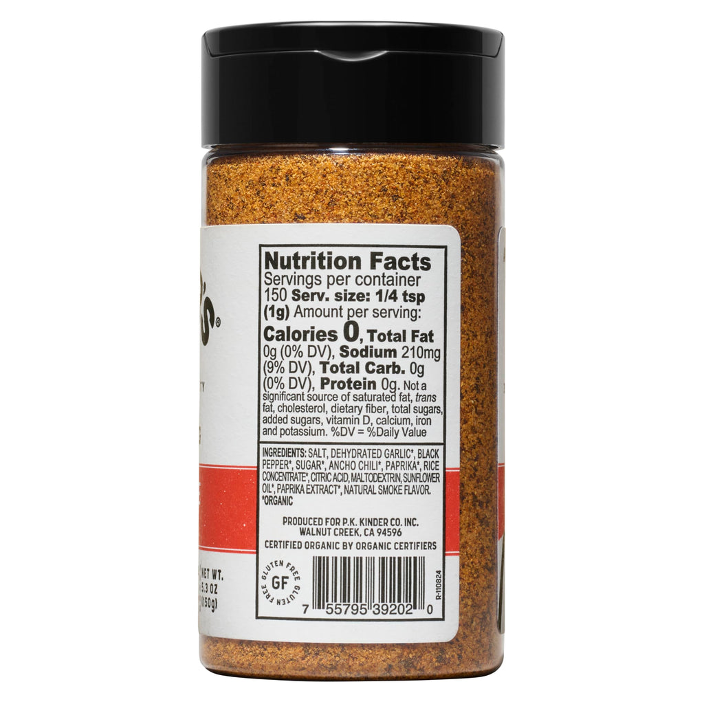 Kinder's Organic All Purpose Seasoning Case of 6, 5.3 Ounce