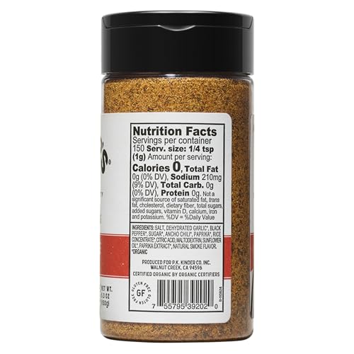 Kinder's Organic All Purpose Seasoning Case of 6, 5.3 Ounce