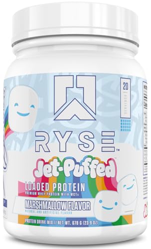 RYSE Loaded Protein Powder, Jet-Puffed Marshmallow, 1.55 Pounds