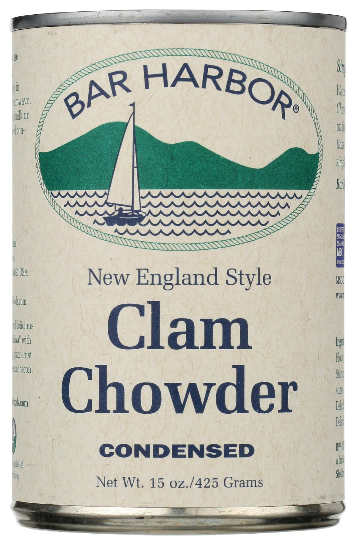Bar Harbor New England Clam Chowder, Case of 6, 14.5 Ounce Cans