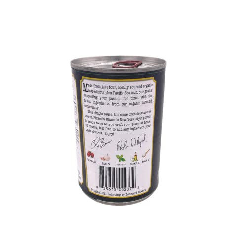 Bianco DiNapoli Organic New York Style Pizza Sauce, 15 Ounce, Case of 8