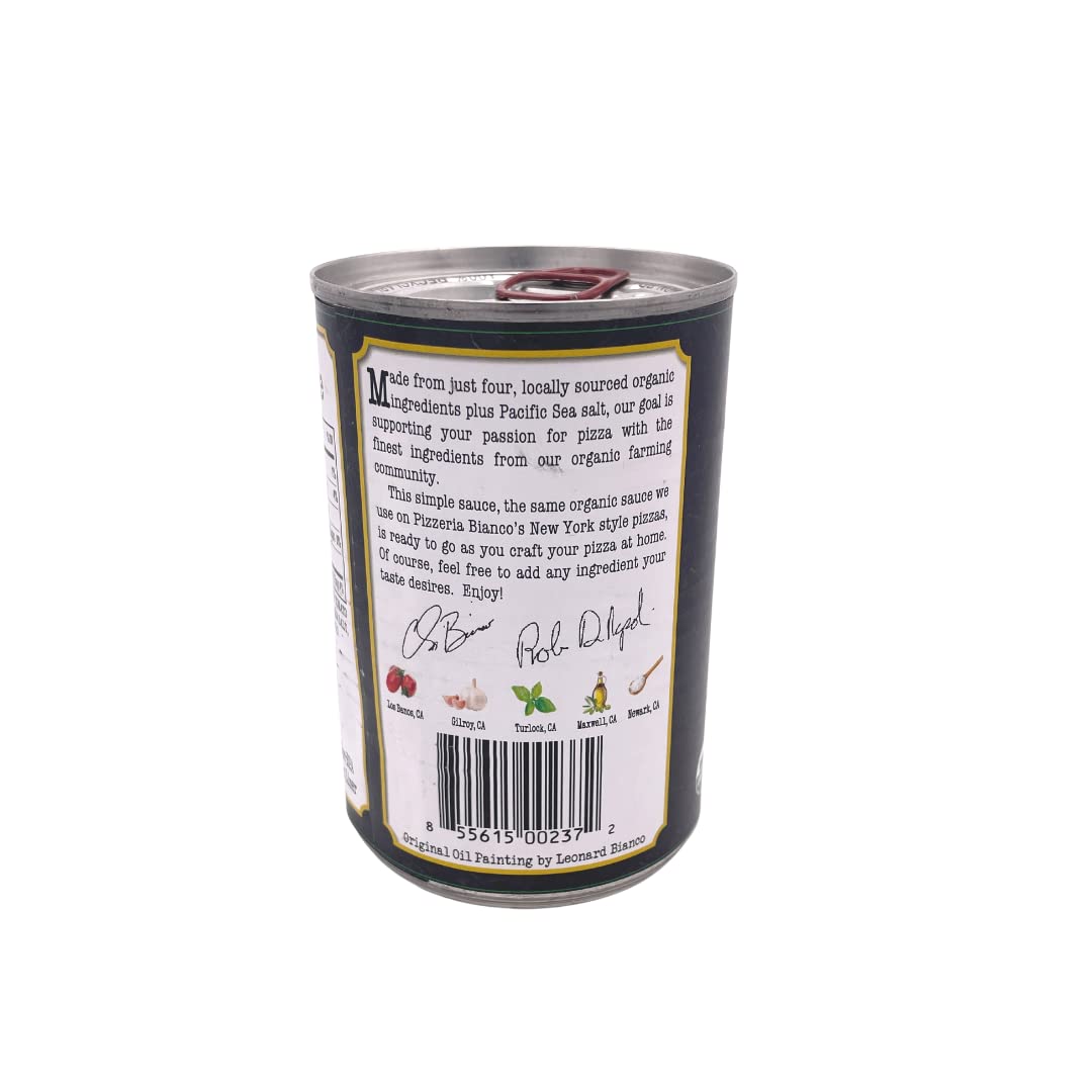 Bianco DiNapoli Organic New York Style Pizza Sauce, 15 Ounce, Case of 8