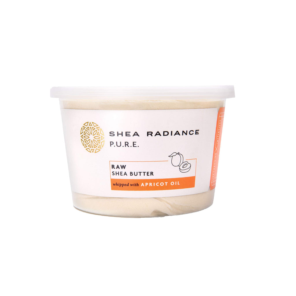 Shea Radiance Apricot Whipped Shea Butter, 9 Ounce Jar