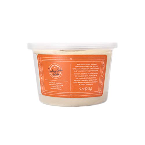 Shea Radiance Apricot Whipped Shea Butter, 9 Ounce Jar