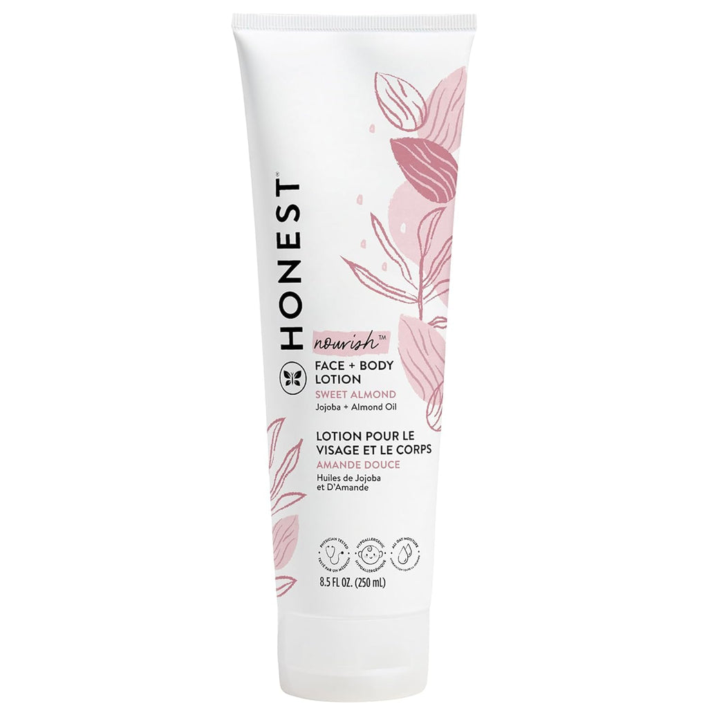 The Honest Company Sweet Almond Face and Body Lotion, 8.5 fl oz
