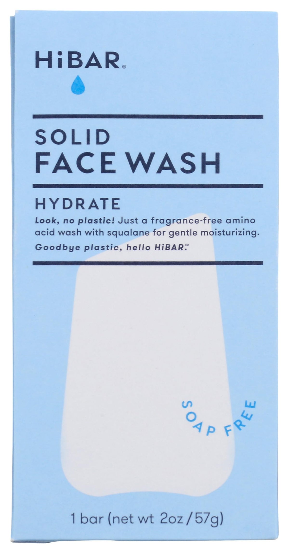 HiBar Hydrate Solid Face Wash, 2.4 oz