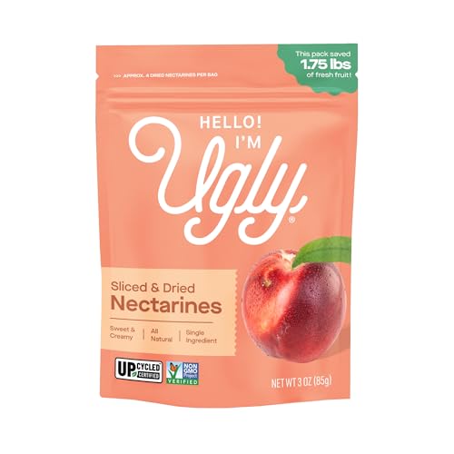 Hello! I'm Ugly Dried Sliced Nectarines, Case of 12, 3 oz Each