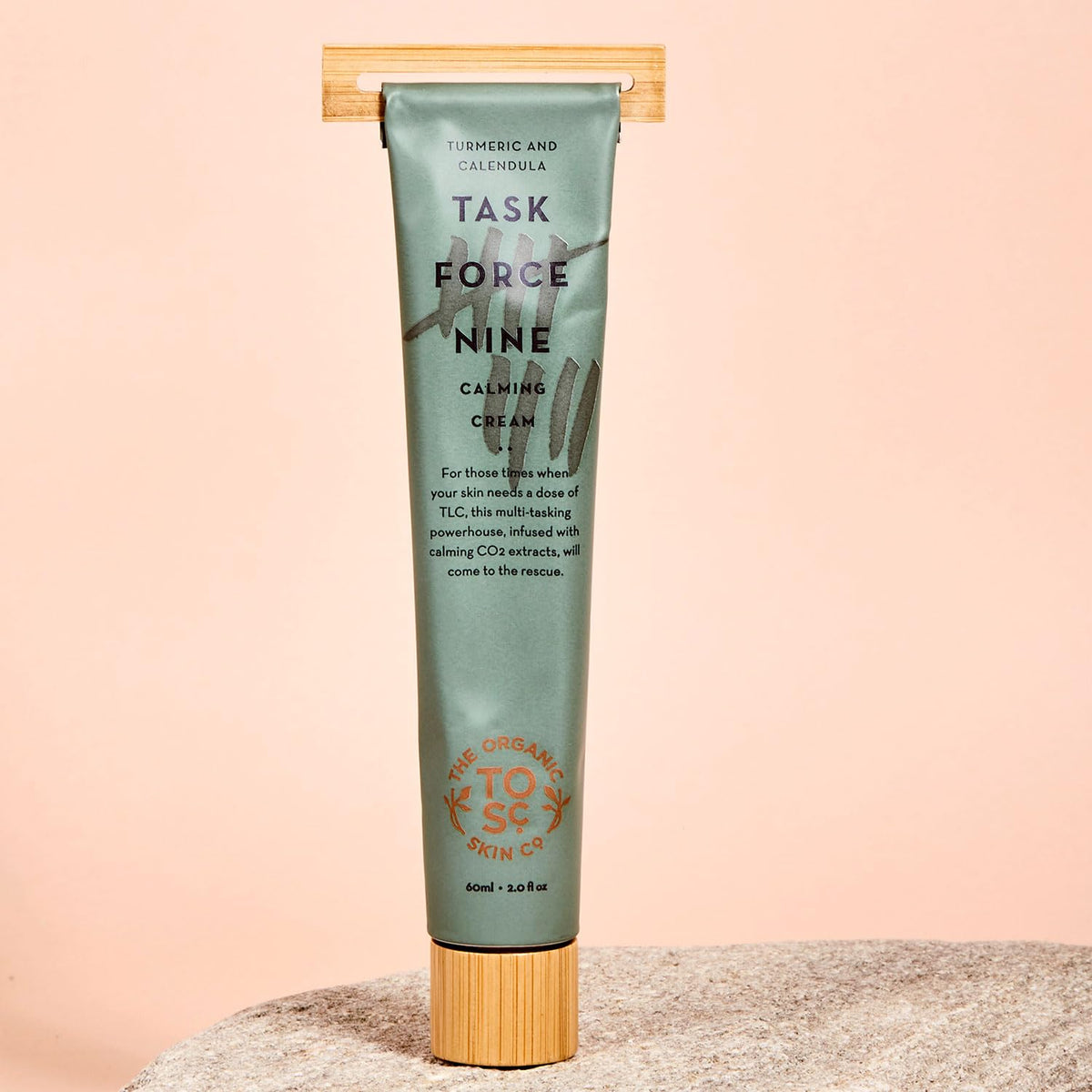 The Organic Skin Co. Task Force Nine Turmeric and Calendula Calming Face Cream Moisturizer, 2 fl oz