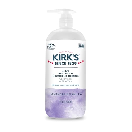 Kirk's 3-in-1 Lavender Vanilla Head To Toe Nourishing Cleanser, 32 fl oz