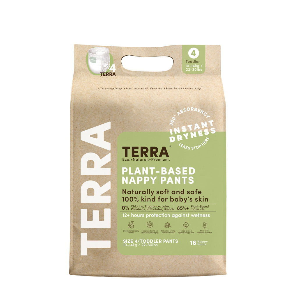 Terra Training Pants Size 4 Toddler, Case of 8, 16 Count Packs