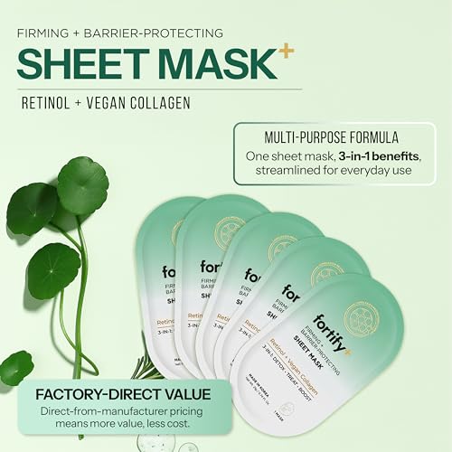 Fortify+ Firming Sheet Mask, 5 Count