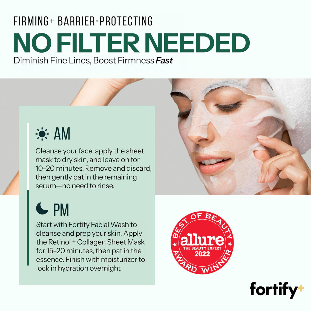 Fortify+ Firming Sheet Mask, 5 Count