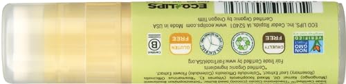 Mongo Kiss Organic Unflavored Lip Balm Display Counter, Case of 15, 0.25 Ounce