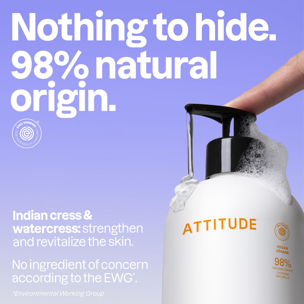 ATTITUDE Super Leaves Orange Blossom Eucalyptus Hand Soap, Case of 6, 16 fl oz