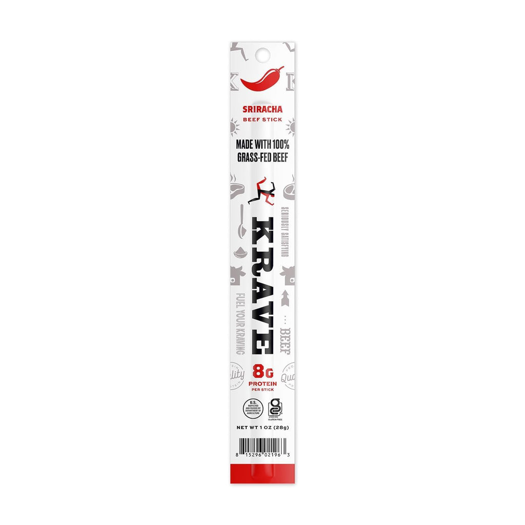 Krave Sriracha Beef Snack Sticks, Case of 24, 1 oz
