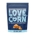 LOVE CORN Sea Salt Roasted Crunchy Corn, Case of 6, 4 Ounce