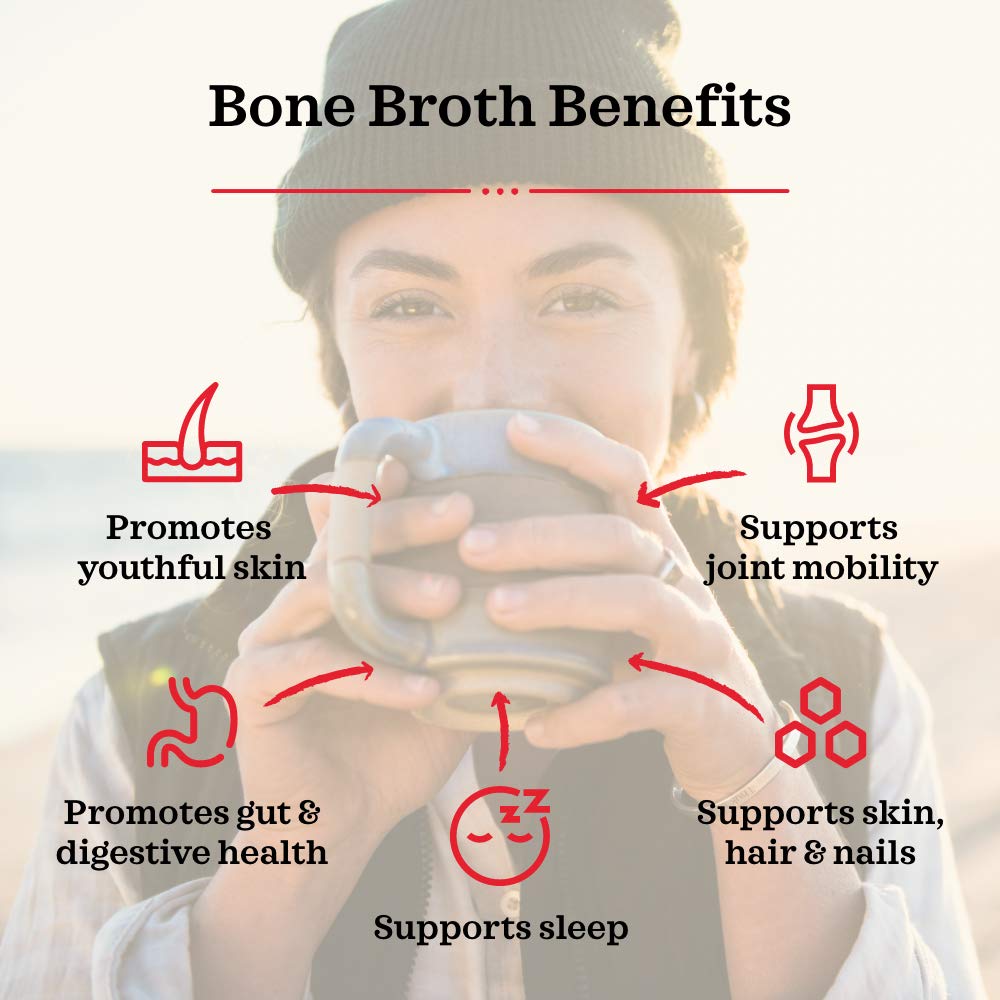 Kettle & Fire Classic Beef Bone Broth, Case of 8, 32 oz Cartons